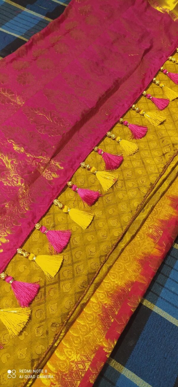 Silk Thread Saree Pallu - Image 4