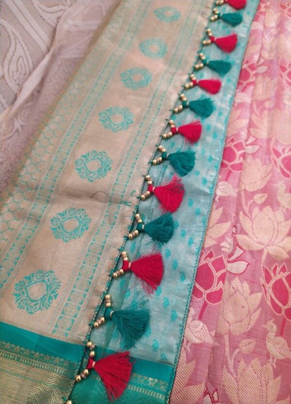 Silk Thread Saree Pallu - Image 5