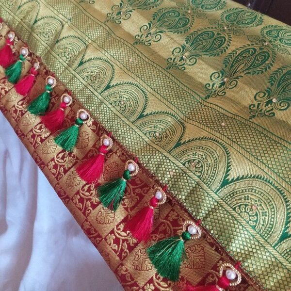 Silk Thread Saree Pallu - Image 4